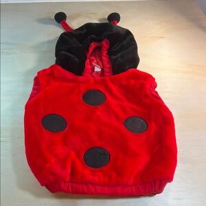 Red and Black Ladybug Plush Costume Sz 12-24 months